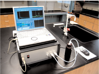 Advanced Laser Fluorometer in the lab