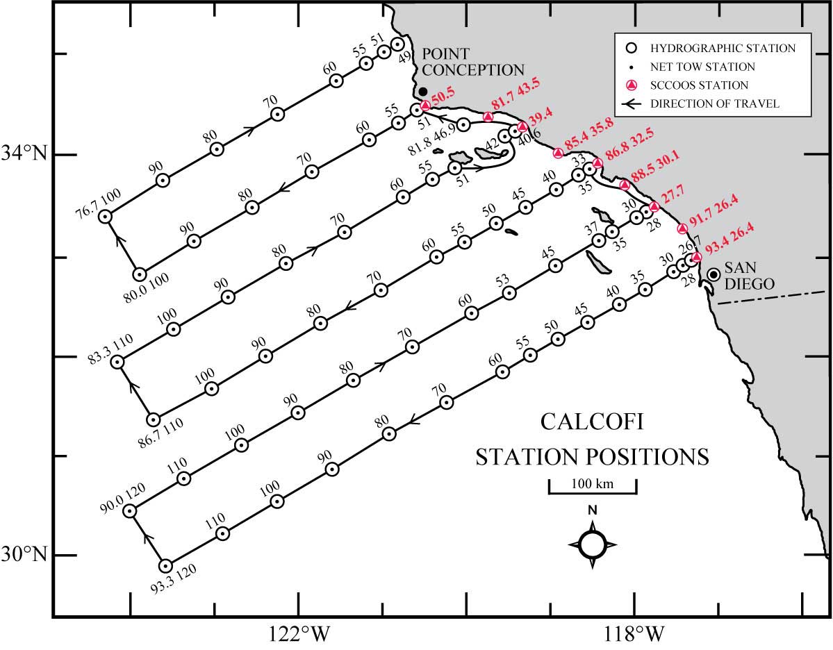 CalCOFI 75 Station Pattern
